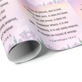 Schrift, 1 Korinther 13 4-5, Geschenkpapier (Rolleneckpunkt)