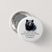 Schrift 1 Korinther 13:4 Liebe ist Button (Vorne & Hinten)