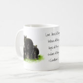 Schrift 1 Korinther 13:4 Liebe ist Kaffeetasse (Vorderseite Links)