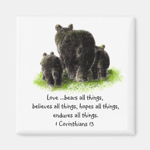 Schrift 1 Korinther 13:4 Liebe ist Magnet