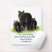 Schrift 1 Korinther 13:4 Liebe ist Mousepad (Mit Mouse)