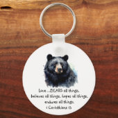 Schrift 1 Korinther 13:4 Liebe ist Schlüsselanhänger (Vorderseite)