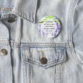 Schrift 1 Peter Er kümmert sich um dich Wisteria Button (Beispiel)