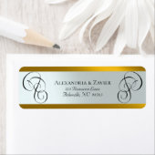 Schrift-Adressetiketten - Gold (Insitu)