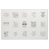 Schrift Ausschneide-Block-Quilting Stoff (Fat Quarter (45,7 x 55,9 cm))