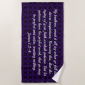 Schrift BeachTowel Strandtuch (Vorderseite)