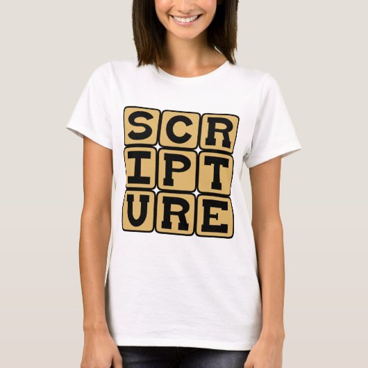 Schrift, biblische Studie T-Shirt (Vorderseite)