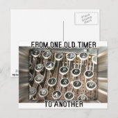 Schrift Birthday Gruß Postkarte (Vorne/Hinten)