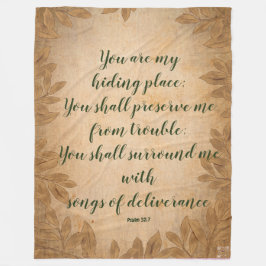 Schrift Blanket Fleecedecke