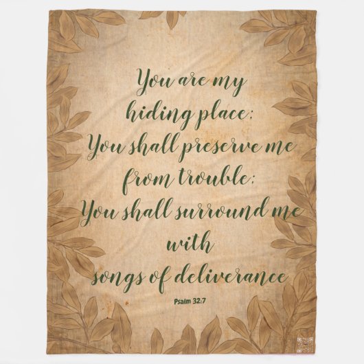 Schrift Blanket Fleecedecke (Vorderseite)