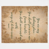 Schrift Blanket Fleecedecke (Vorderseite (Horizontal))