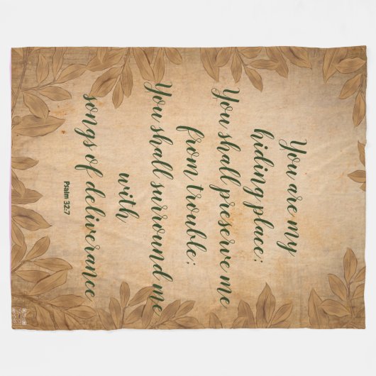 Schrift Blanket Fleecedecke (Vorderseite (Horizontal))