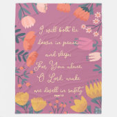 Schrift Blanket Fleecedecke (Vorderseite)