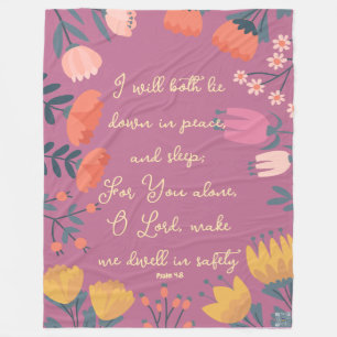 Schrift Blanket Fleecedecke