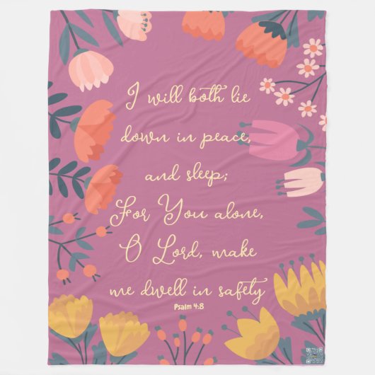 Schrift Blanket Fleecedecke (Vorderseite)