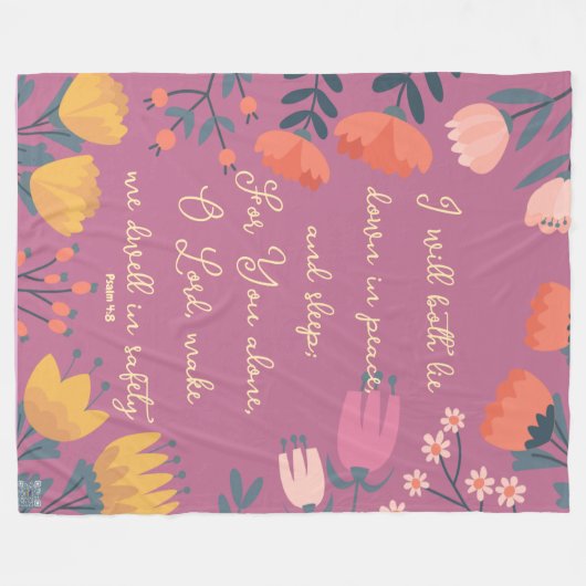 Schrift Blanket Fleecedecke (Vorderseite (Horizontal))