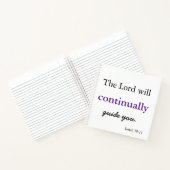 Schrift Der Herr wird euch leiten Notizblock (Innenseite)