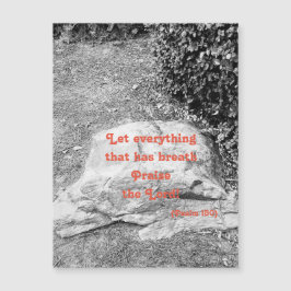 Schrift des Loses Magnetgrüßkarte Magnetkarte