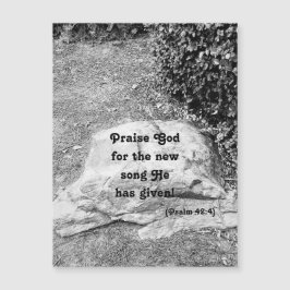 Schrift des Loses Magnetgrüßkarte Magnetkarte