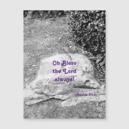 Schrift des Loses Magnetgrüßkarte Magnetkarte