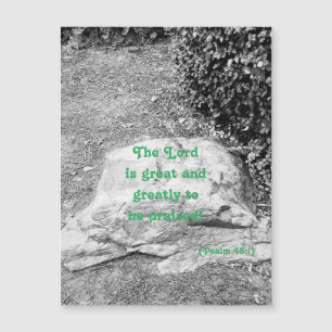 Schrift des Loses Magnetgrüßkarte Magnetkarte