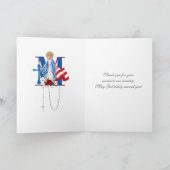 Schrift des Militärdienstes Karte (Innenseite)