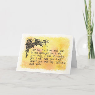 Schrift Ermutigung Isaiah 41:10 Karte