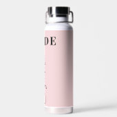 Schrift für elegante Typografie personalisiert Trinkflasche (Rückseite)