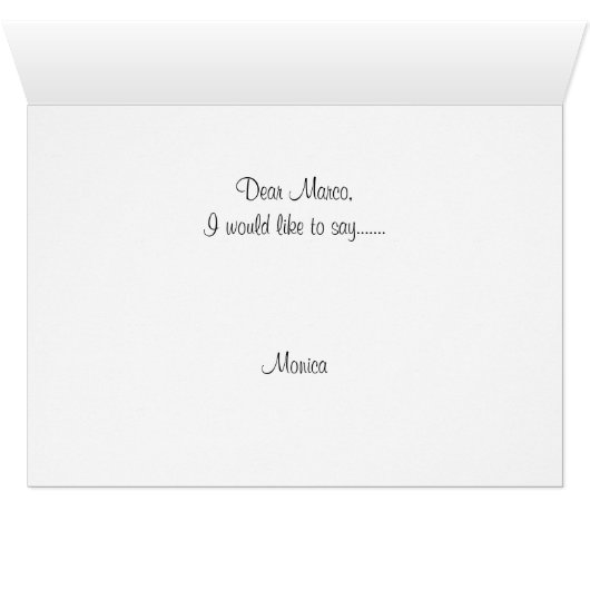 Schrift für meine zukünftige Hochzeit (Innenansicht Horizontal (Unten))