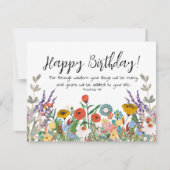 Schrift Geburtstagskartensprichwörter 9:11 Karte (Vorderseite)