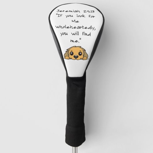 Schrift Golf Headcover (Vorderseite)