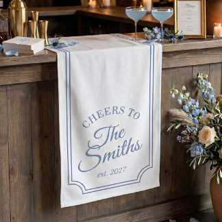 Schrift Hochzeitsbar Schild Dusty Blue Namensbanne