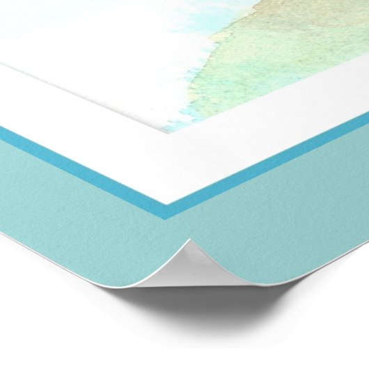 Schrift, Inspiration, Frieden, John 14:27 Strand Poster (Ecke)