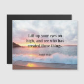 Schrift, Isaiah 40:26 Magnetkarte (Vorne/Hinten)