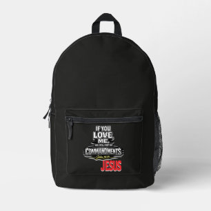 Schrift - JESUS Bedruckter Rucksack