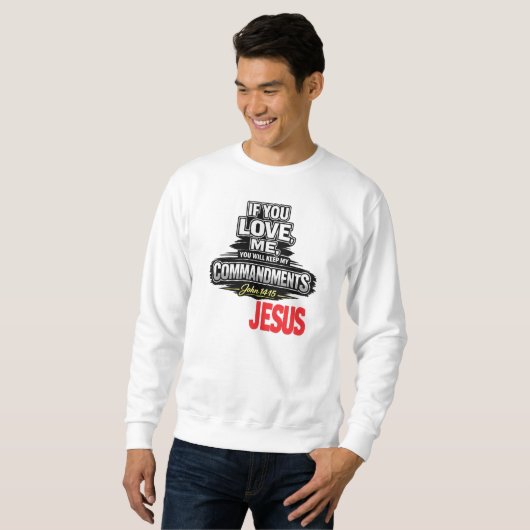 Schrift - JESUS Sweatshirt (Vorne ganz)