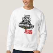 Schrift - JESUS Sweatshirt (Vorderseite)