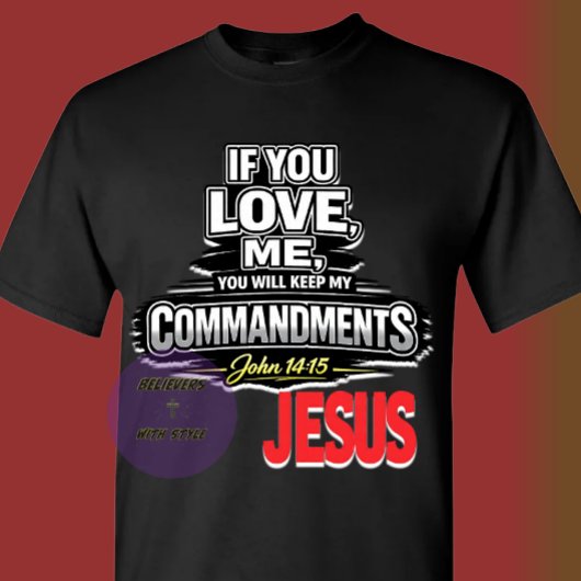 Schrift - JESUS T-Shirt