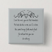 Schrift, John 5:15 Ich bin der Wein Button (Vorderseite)