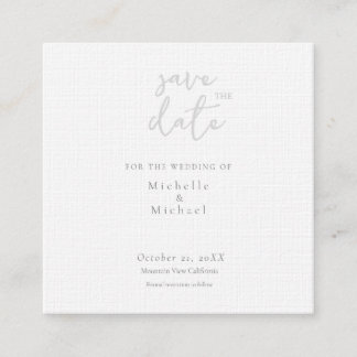 Schrift Kalligrafie Hochzeit Modern Save the Date Begleitkarte