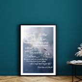 Schrift Kalligrafie Matthew 6 26 34 Bibelverse Poster