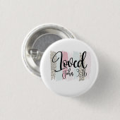 Schrift liebte Johannes 3:16 Button (Vorne & Hinten)