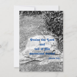 Schrift Lob flache Begrüßungskarte