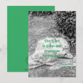 Schrift Lob flache Begrüßungskarte (Vorne/Hinten)