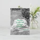 Schrift Lob flache Begrüßungskarte (Stehend Vorderseite)