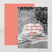 Schrift Lob flache Begrüßungskarte (Vorne/Hinten)