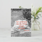 Schrift Lob flache Begrüßungskarte (Stehend Vorderseite)