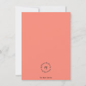 Schrift Lob flache Begrüßungskarte (Rückseite)