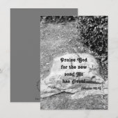 Schrift Lob flache Begrüßungskarte (Vorne/Hinten)