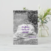 Schrift Lob flache Begrüßungskarte (Stehend Vorderseite)